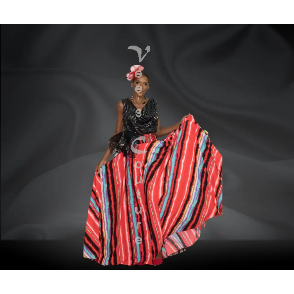 Vee's Vee's Exaggerated ShanTung Flare Skirt 5
